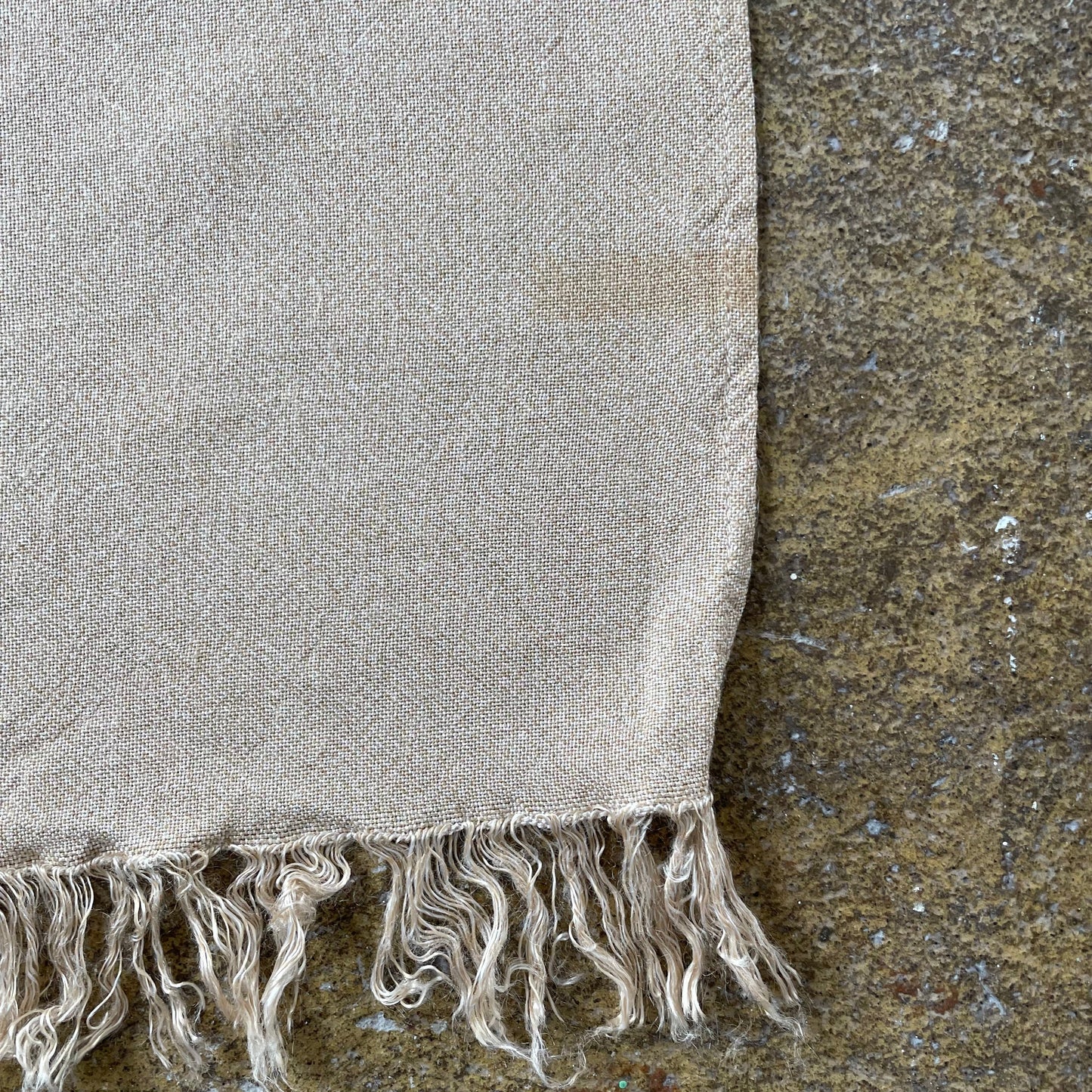 Vintage Brown Beige Floral Antimacassar Two Piece Set for Home Décor