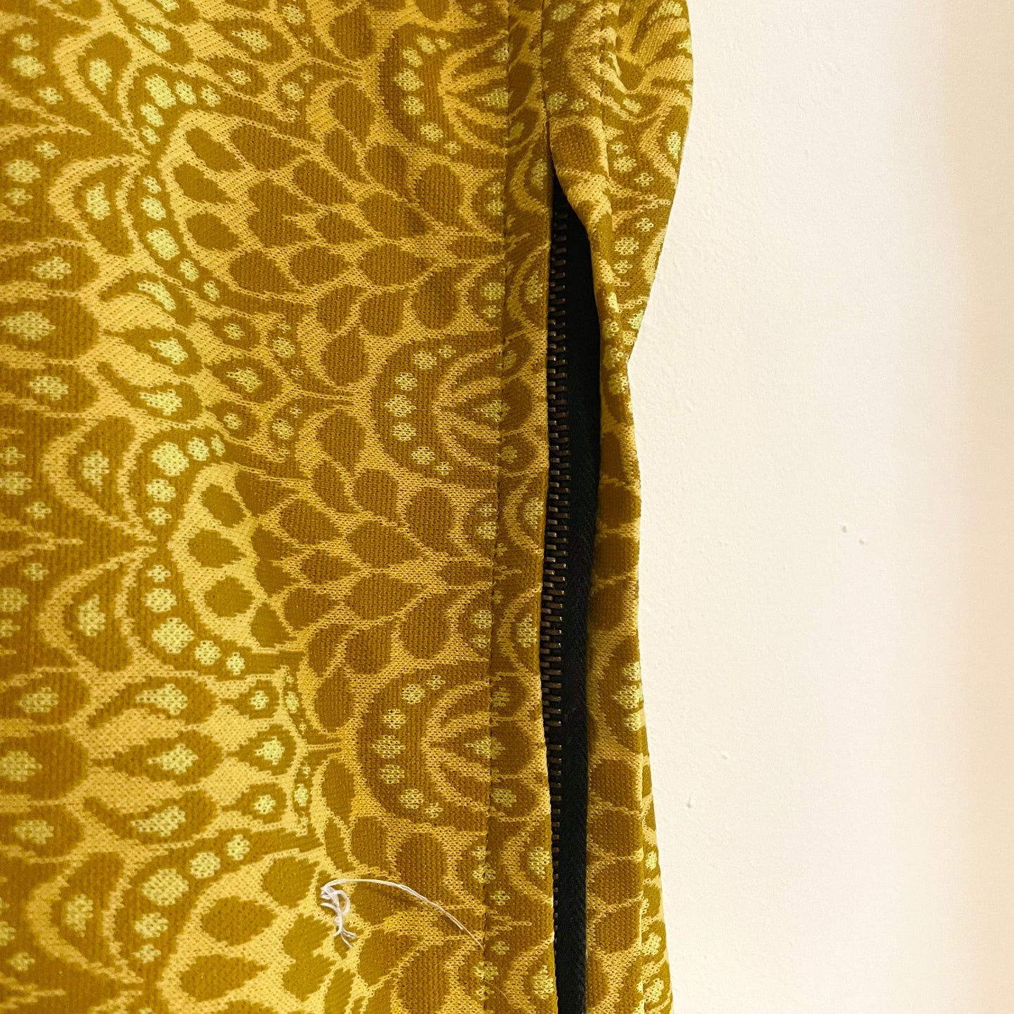 Vintage Yellow Patterned Sofa Covers for Caravan or Campervan