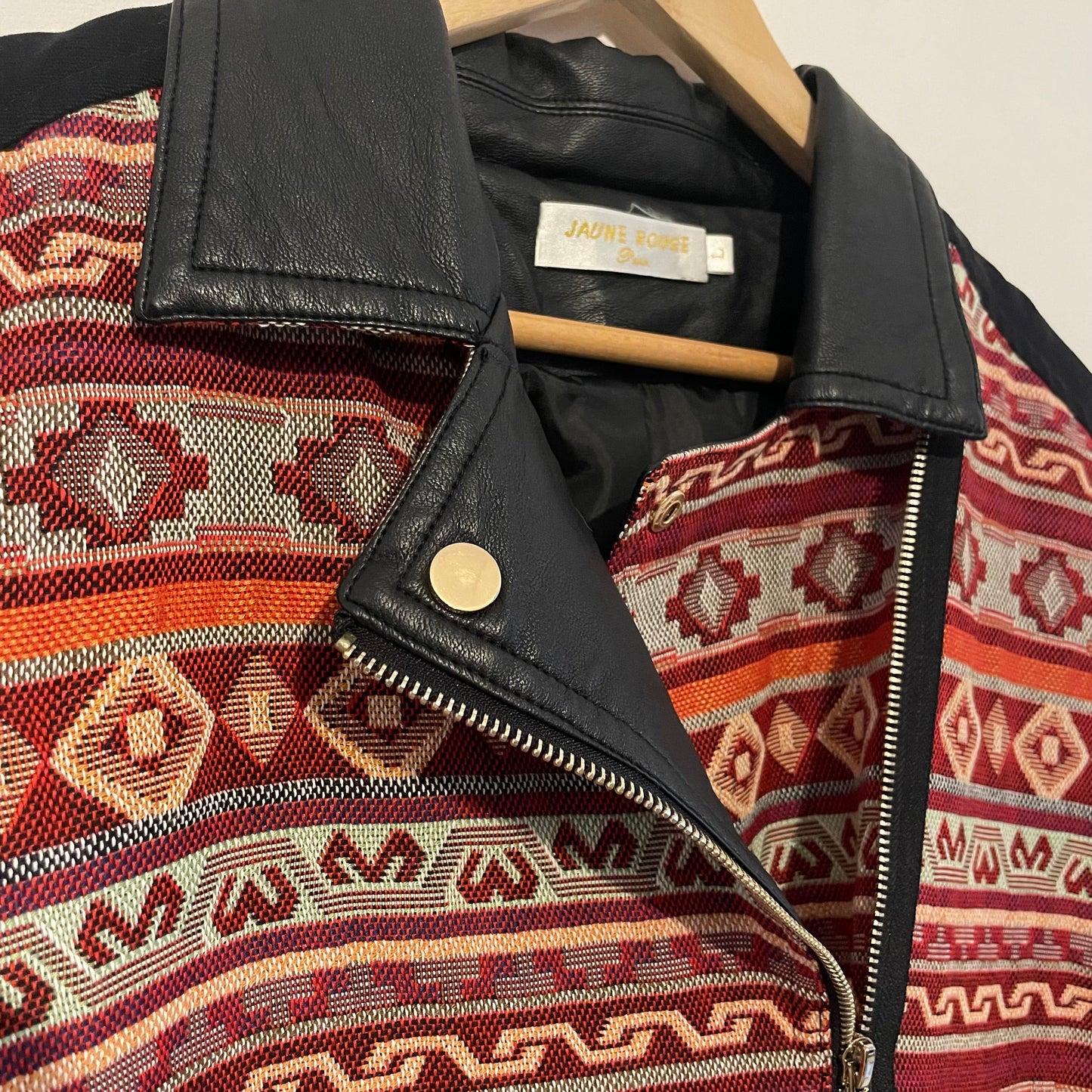 Coat Preloved Jaune Rouge Paris Tapestry Short Jacket