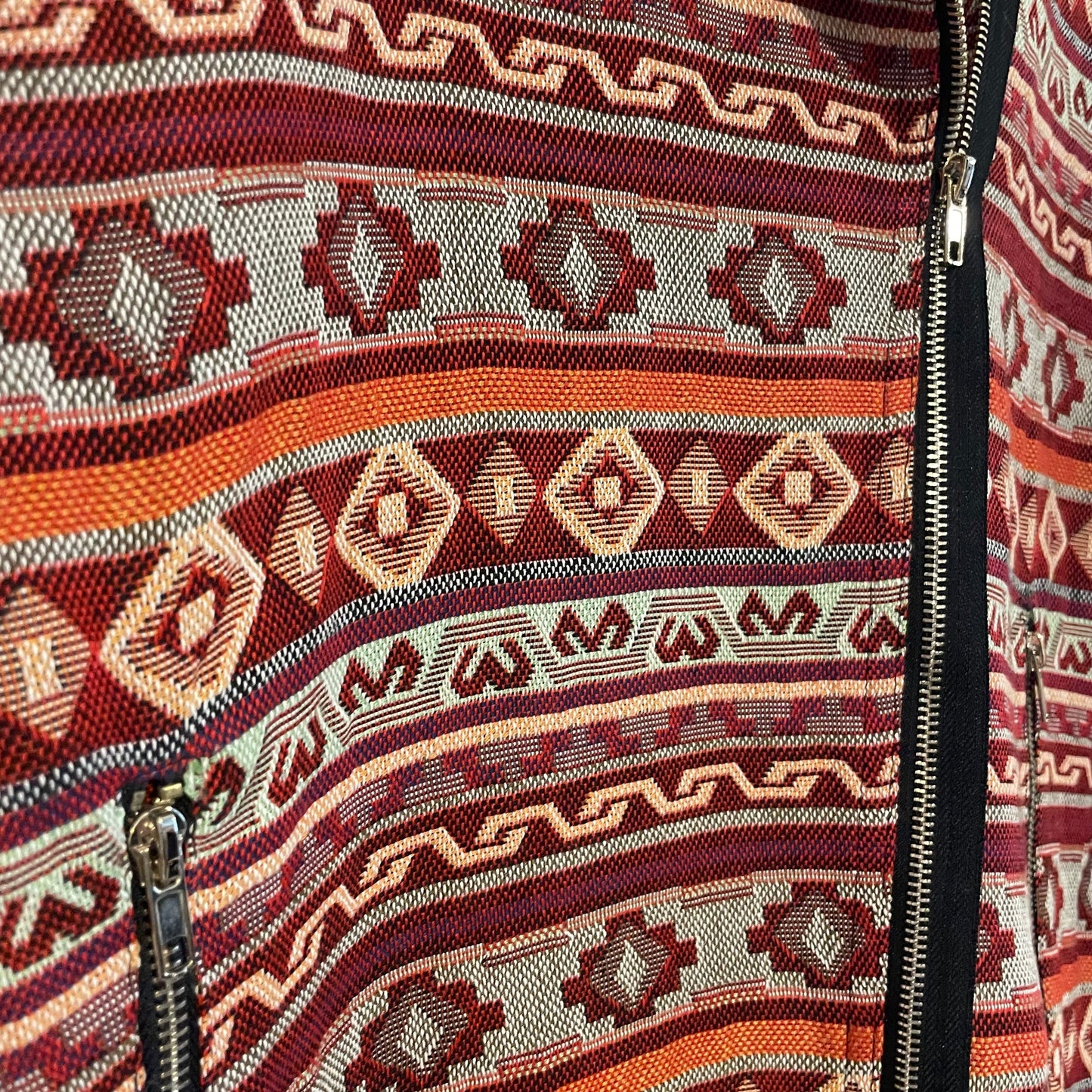 Coat Preloved Jaune Rouge Paris Tapestry Short Jacket