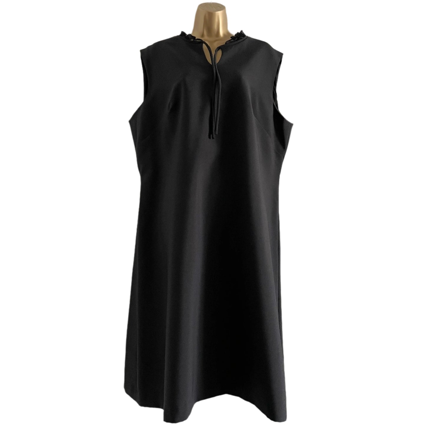 Dress Vintage Rozlynne of London Black Midi Sleeveless Dress