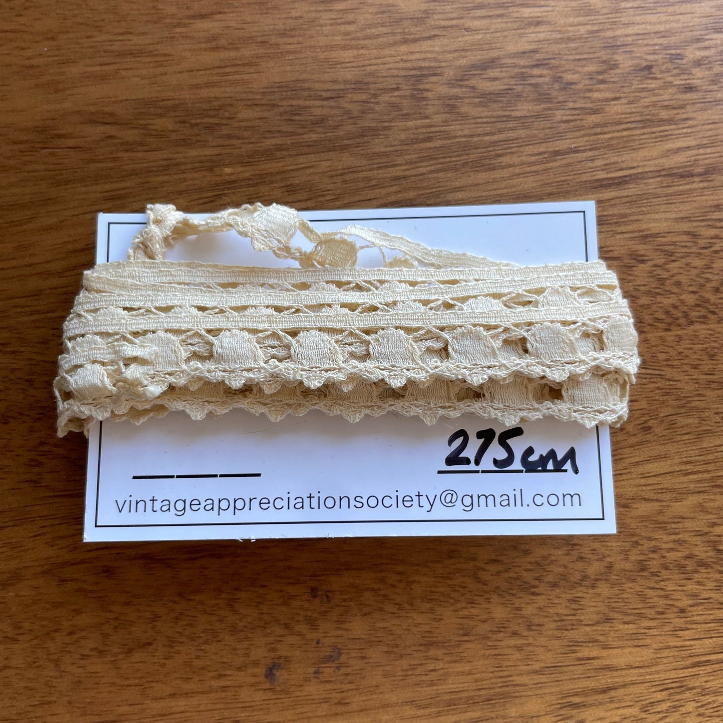 Vintage Antique Cream Lace Trim Edging for Crafting Supplies