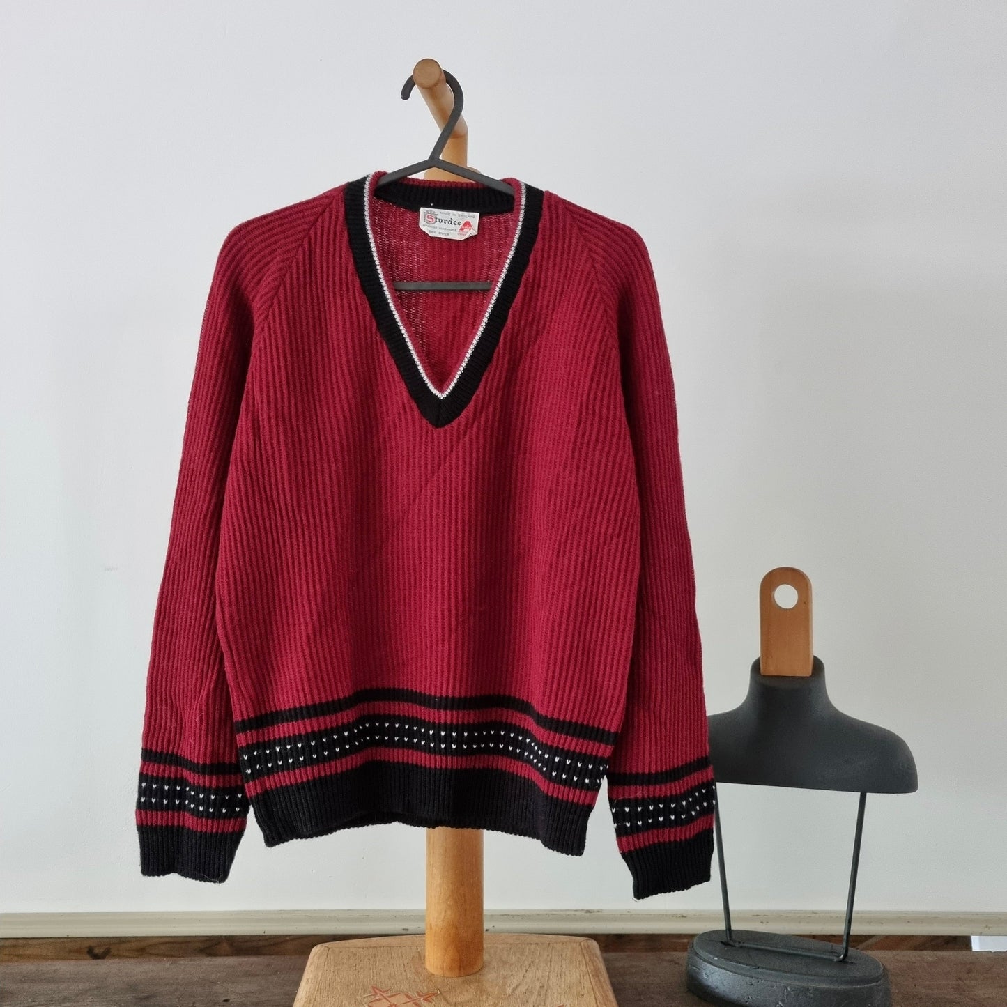 1960s Sturdee VNeck Jumper Vintage Children's Clothes Retro Style