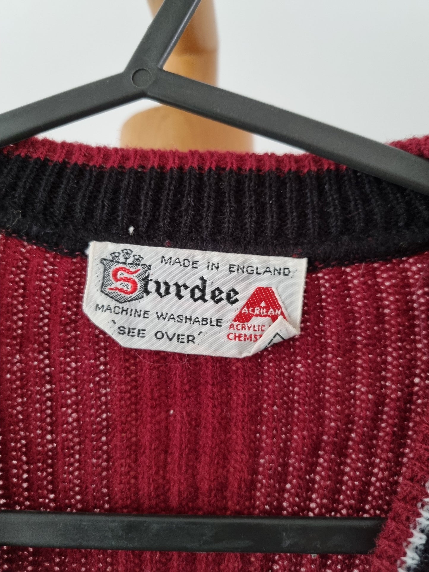 1960s Sturdee VNeck Jumper Vintage Children's Clothes Retro Style