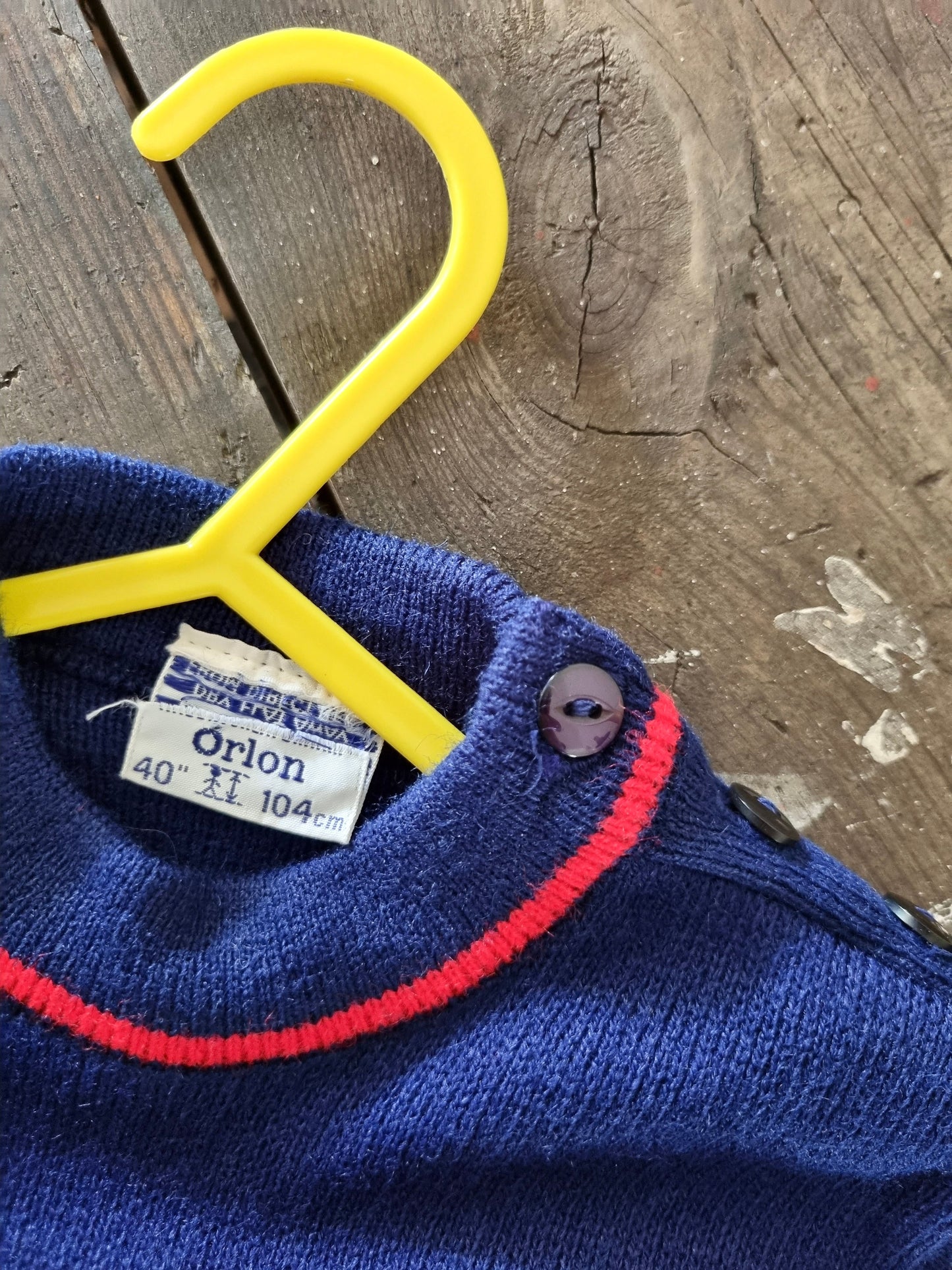 Striped Vintage Jumper Dress (AGE 2) Children's Clothes. British Retro Deadstock - Vintage Appreciation Society