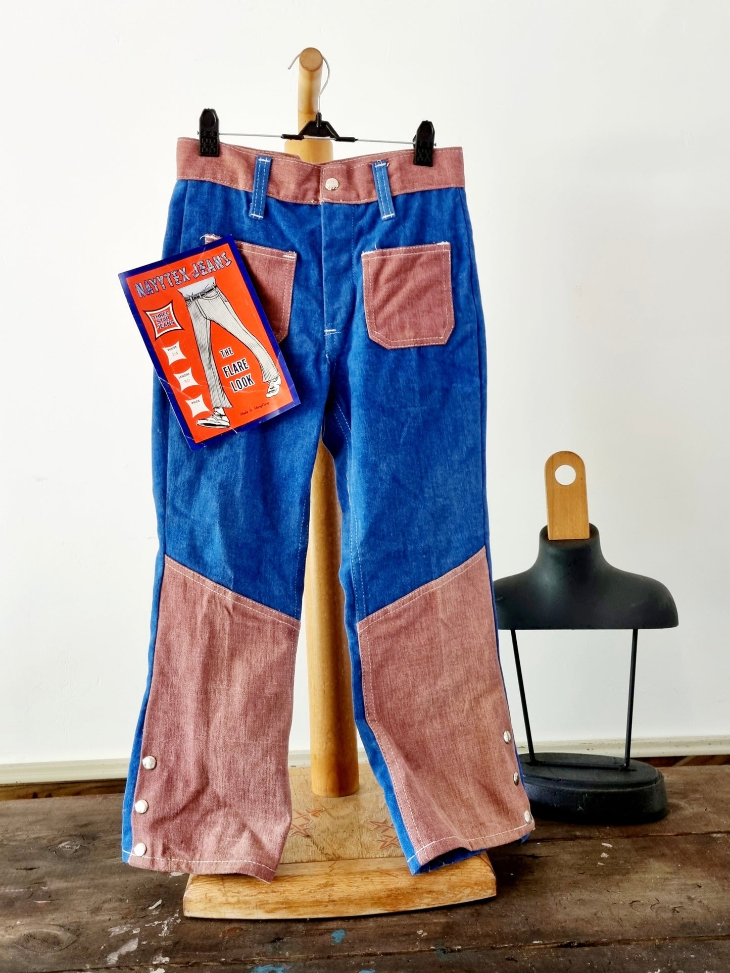 1970s Nayytex Flared Jeans (AGE 6) Vintage Children's Clothes. British Retro Deadstock - Vintage Appreciation Society
