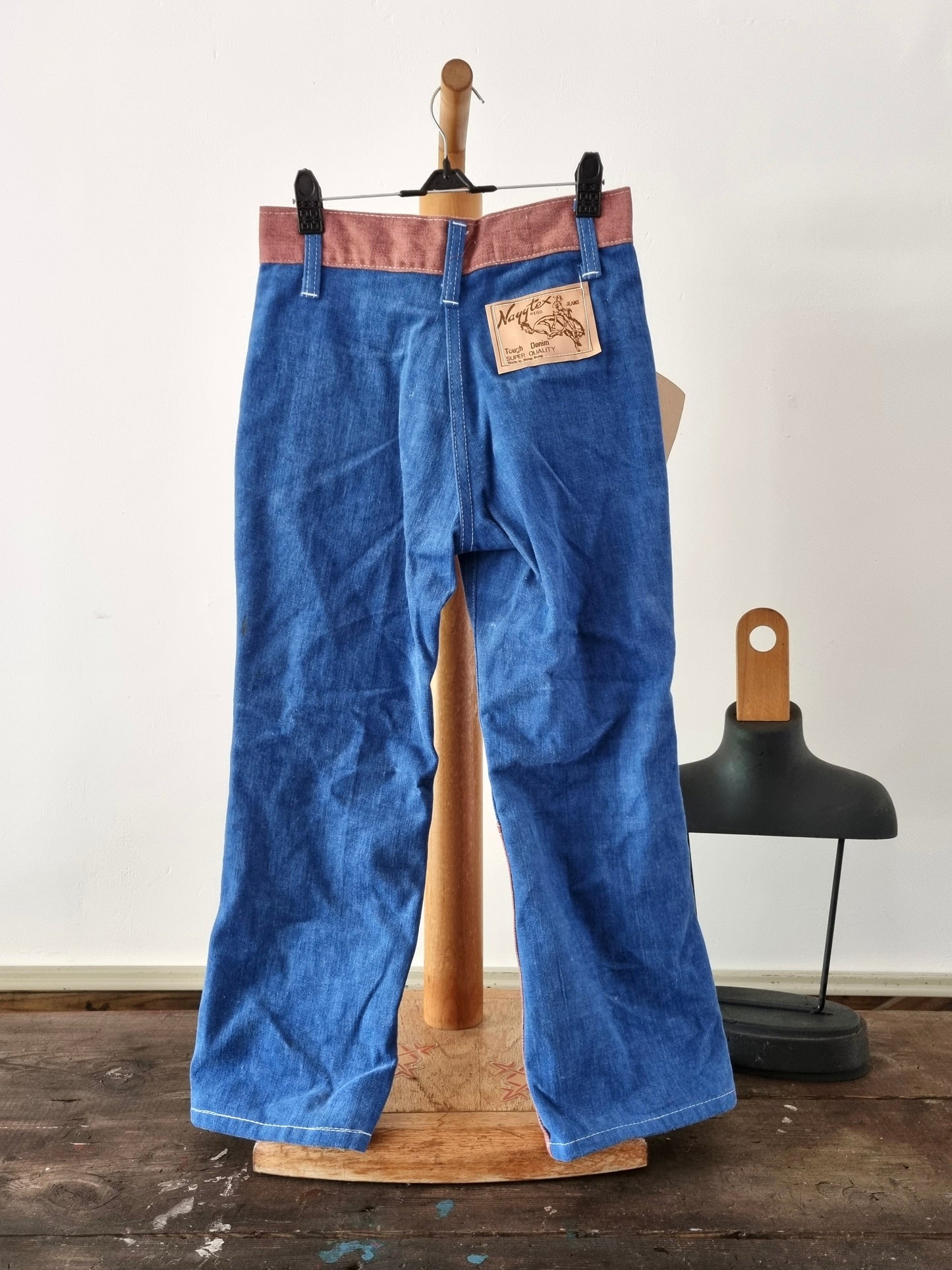 1970s Nayytex Flared Jeans (AGE 6) Vintage Children's Clothes. British Retro Deadstock - Vintage Appreciation Society