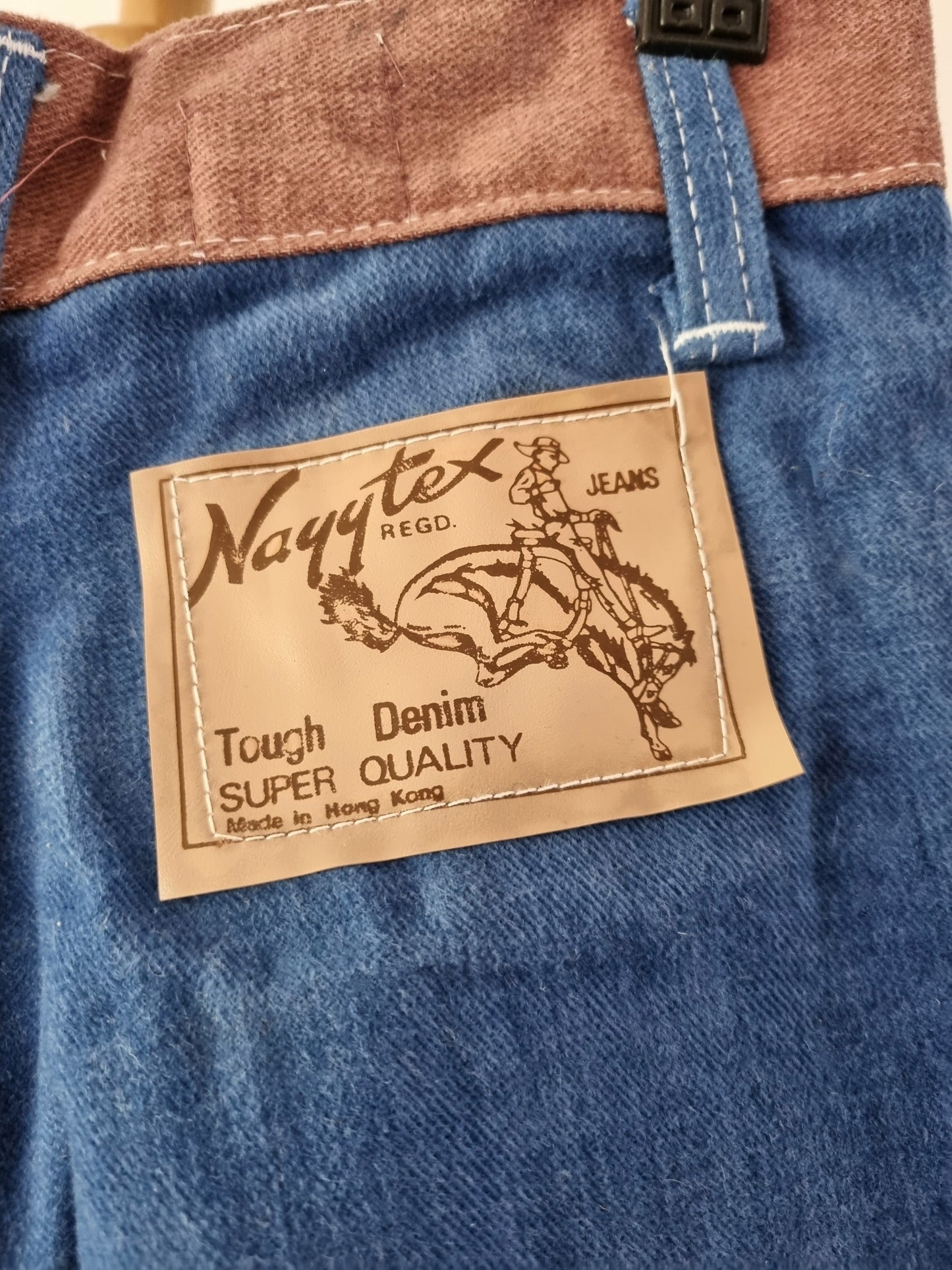 1970s Nayytex Flared Jeans (AGE 6) Vintage Children's Clothes. British Retro Deadstock - Vintage Appreciation Society