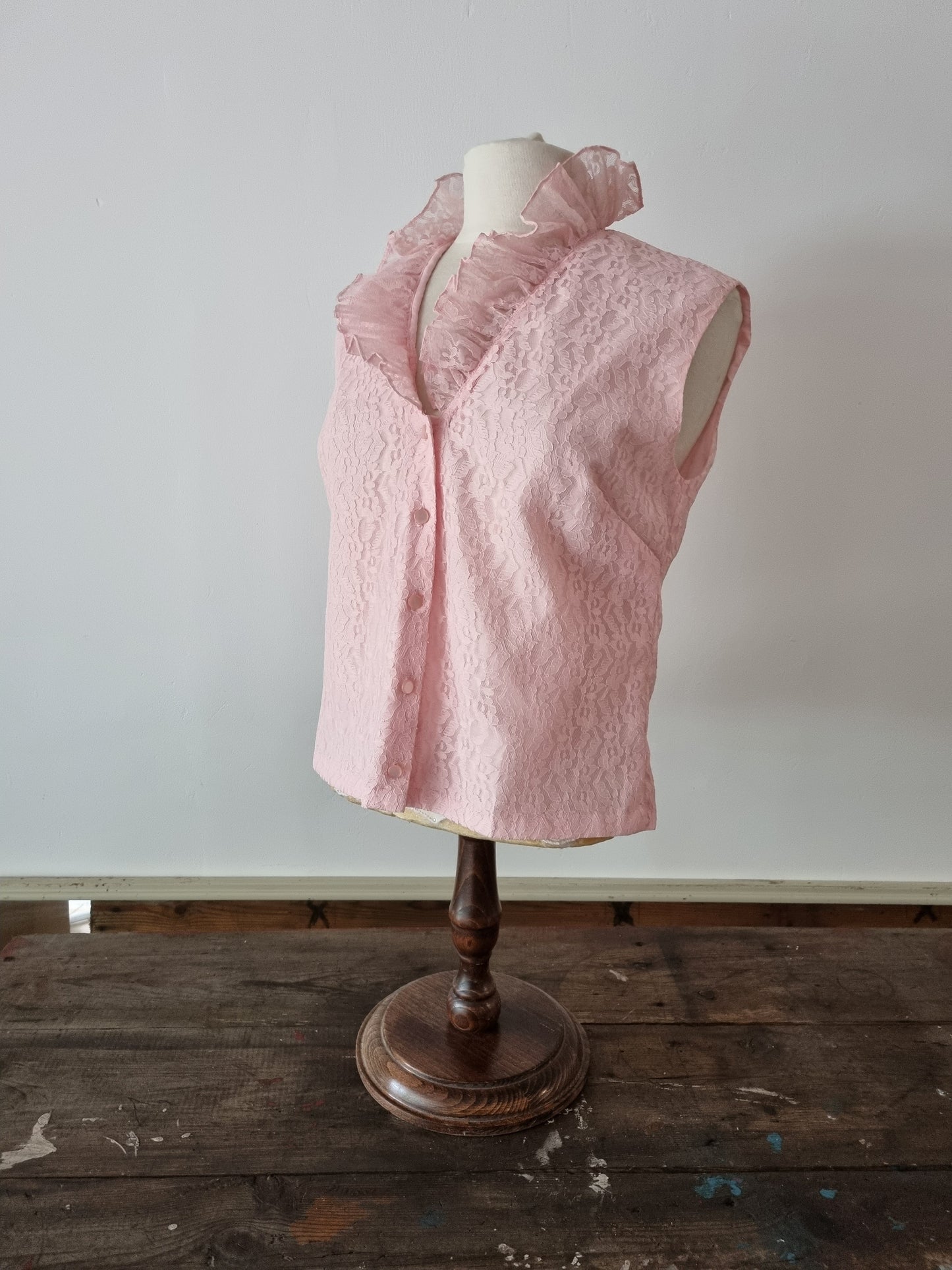 Created by Janet Cotton London 1960s Lace Blouse - Vintage Appreciation Society
