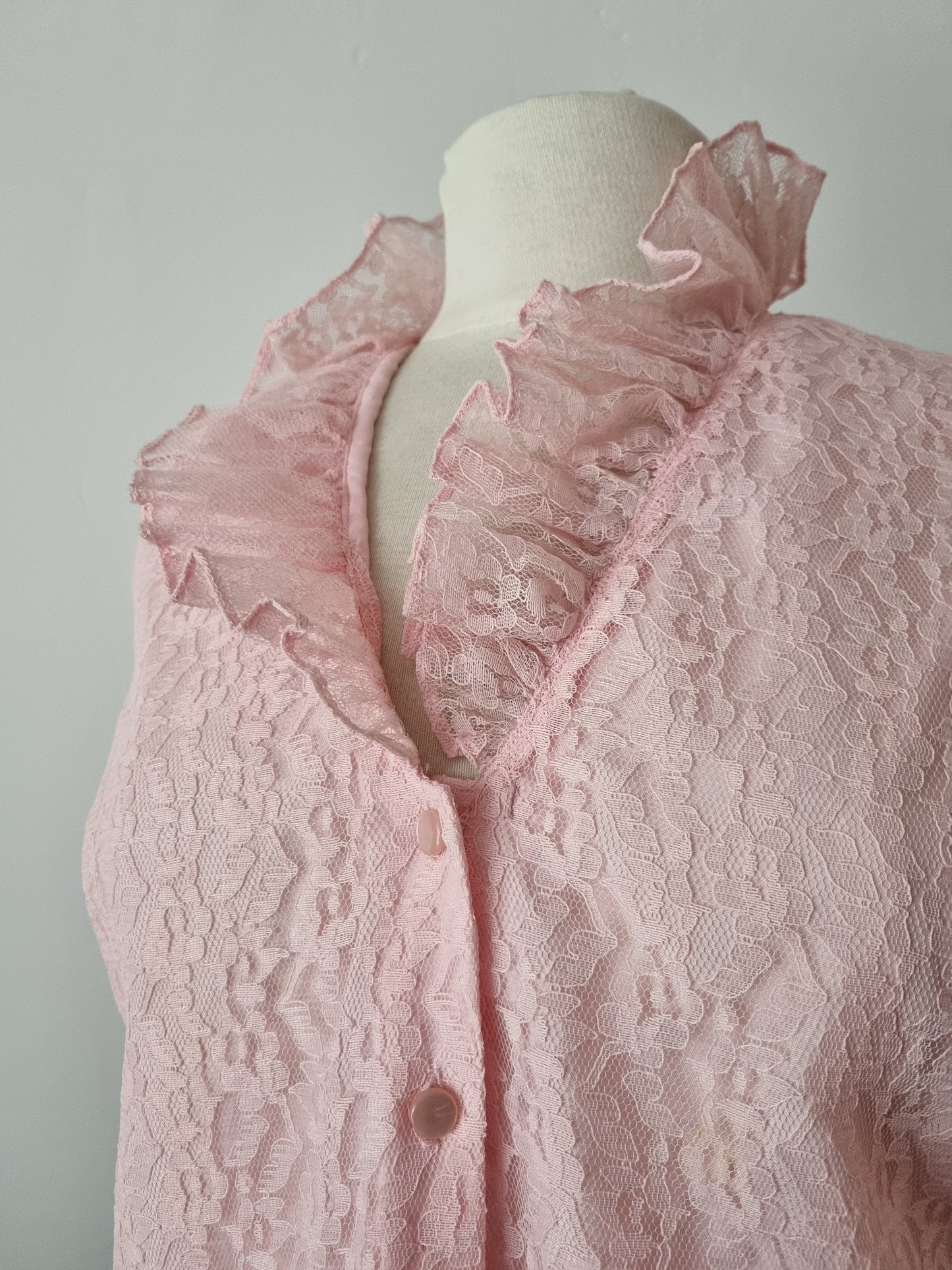 Created by Janet Cotton London 1960s Lace Blouse - Vintage Appreciation Society