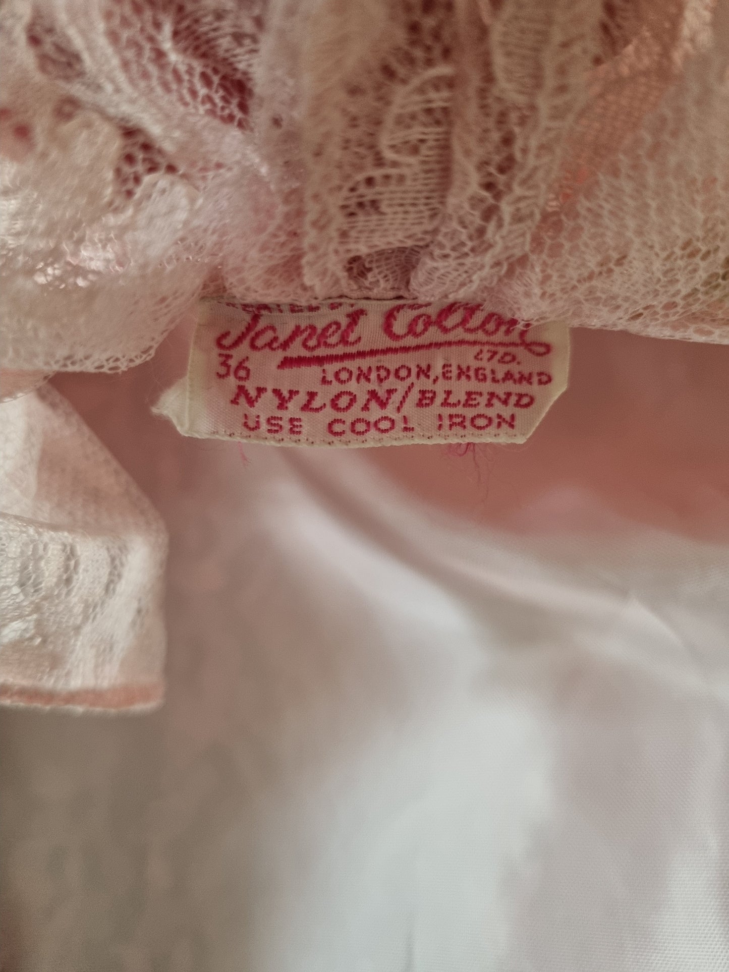 Created by Janet Cotton London 1960s Lace Blouse - Vintage Appreciation Society