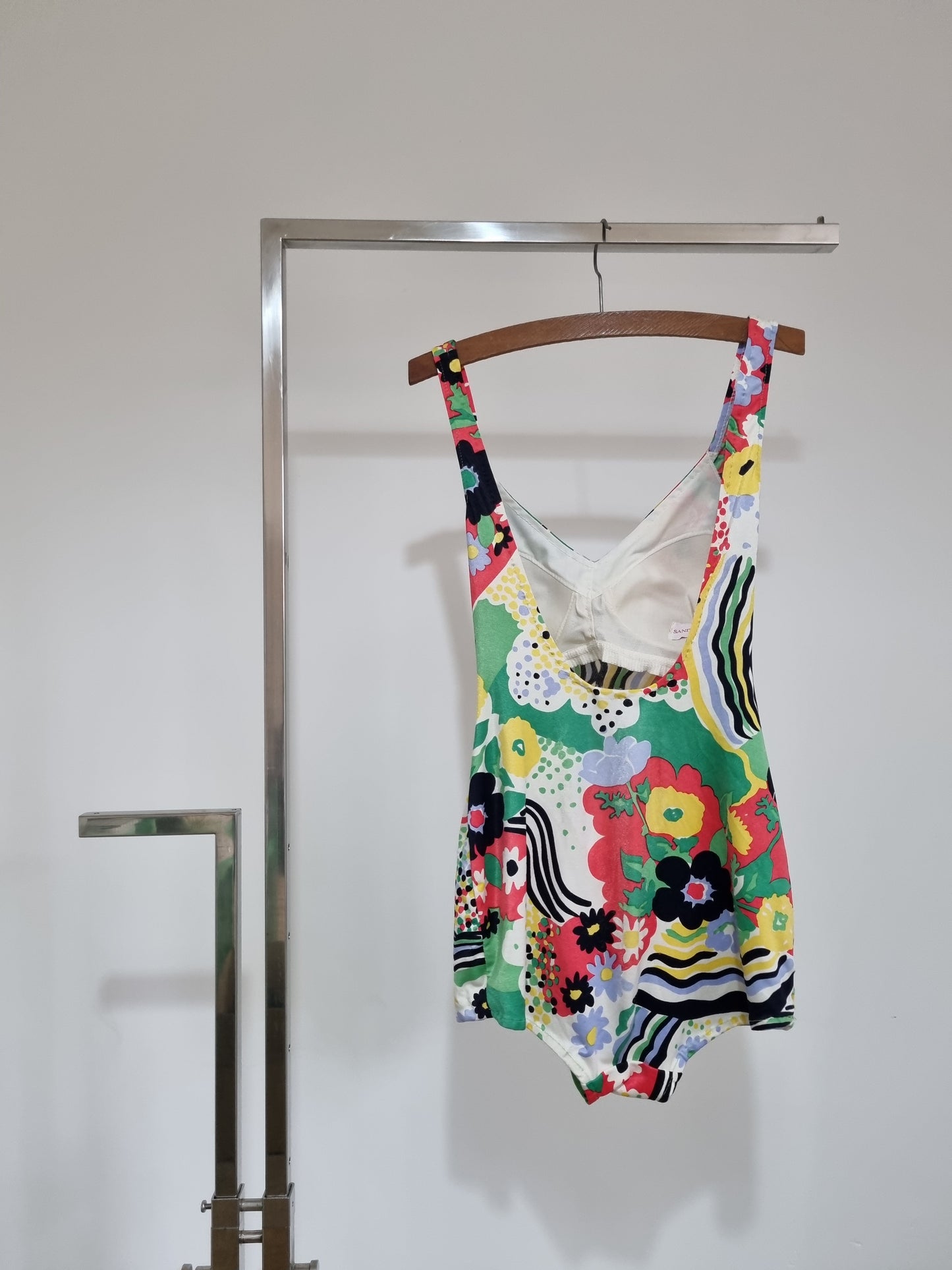 1960s Sand Castle Swimming Costume. Vintage Swimwear. Onepiece. Beachwear and Holiday. - Vintage Appreciation Society