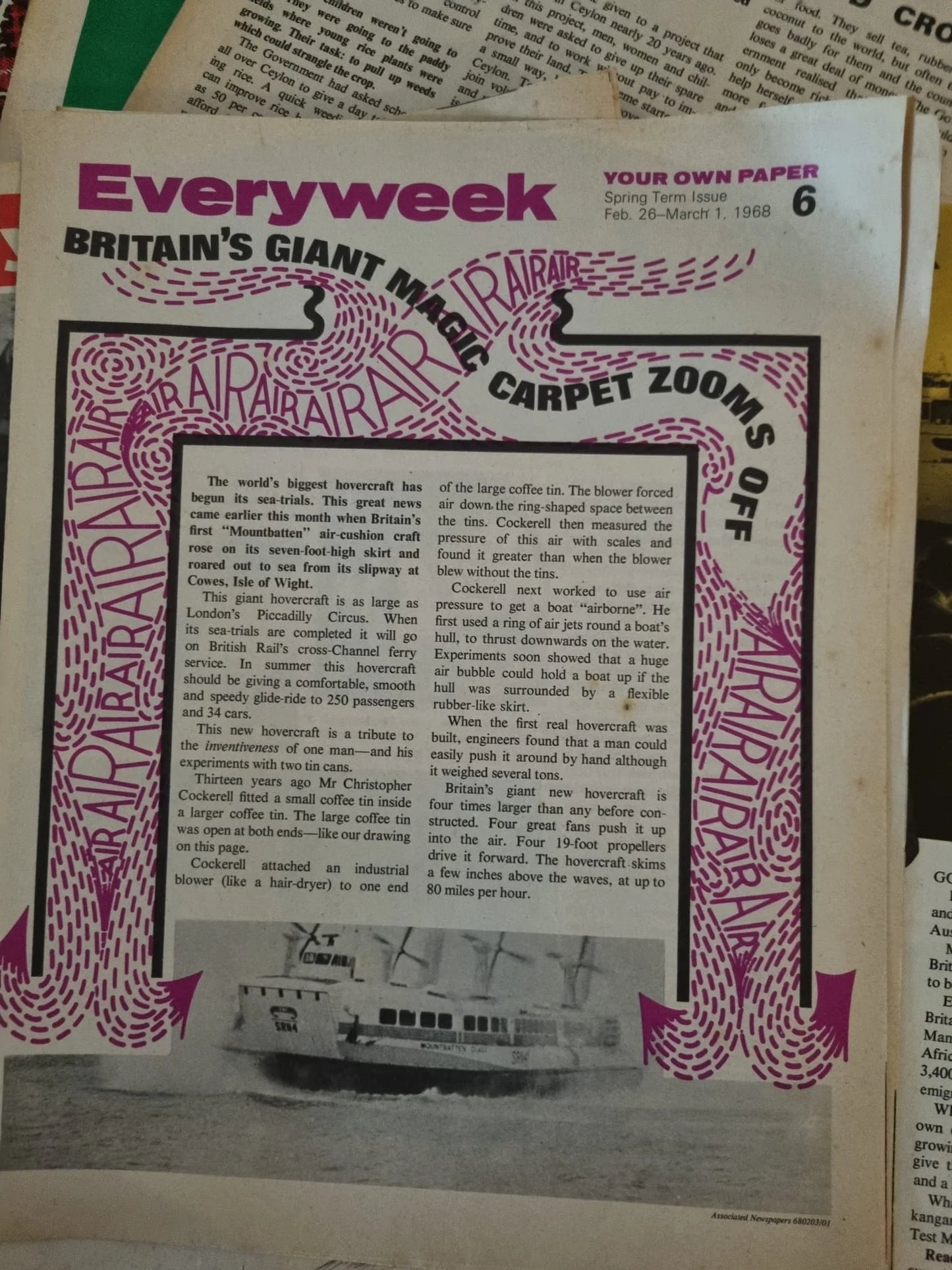 Bulk Everyweek Educational Trust Magazines. Your Own Paper. 30 Editions Job Lot 19671968