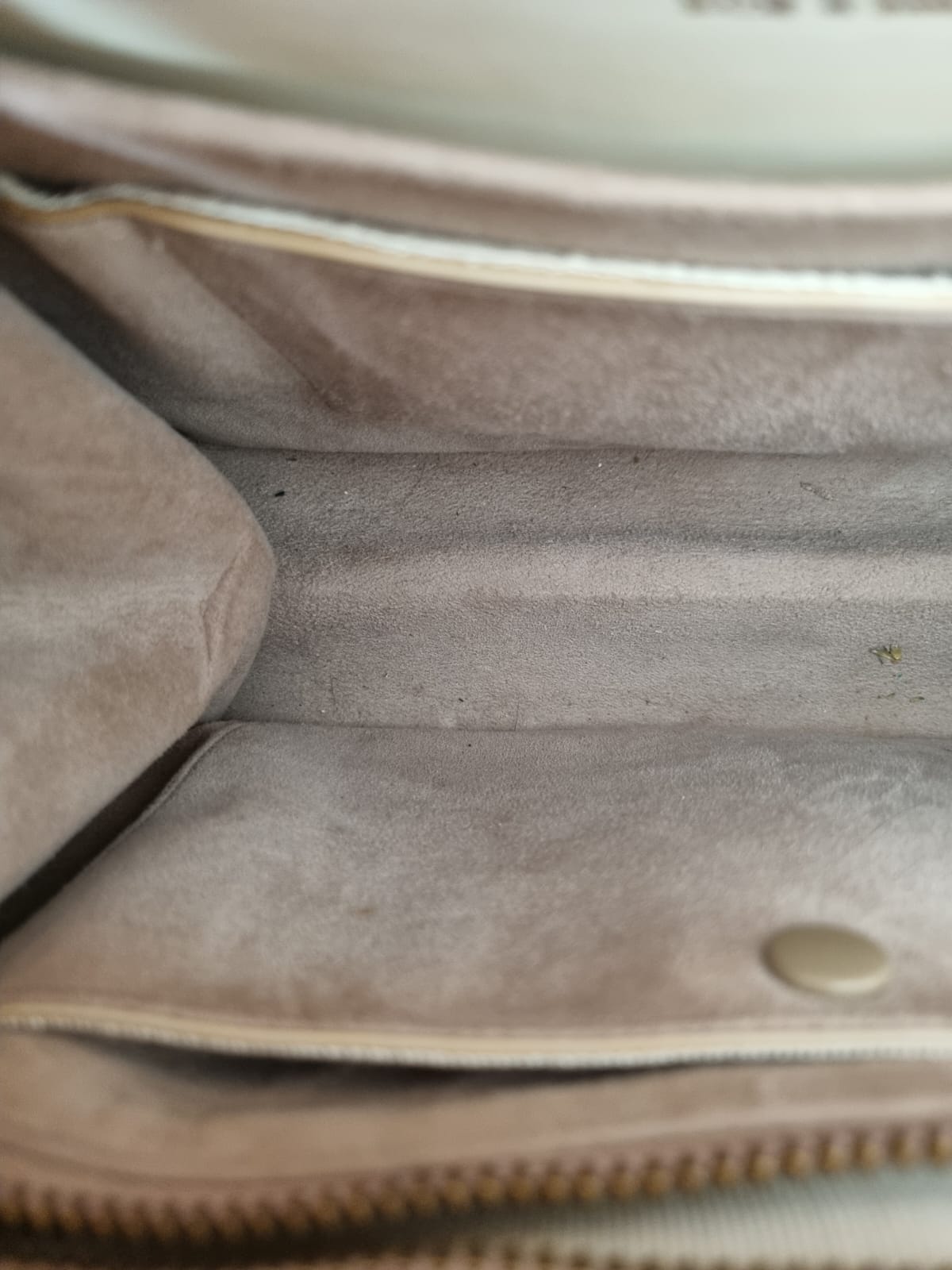 Vintage Cream Waldybag Structured Patent Kelly Handbag