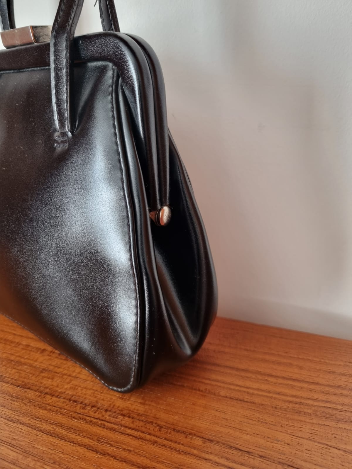 Black Clubhouse by Jane Shilton Mini Top Handle Vintage Handbag