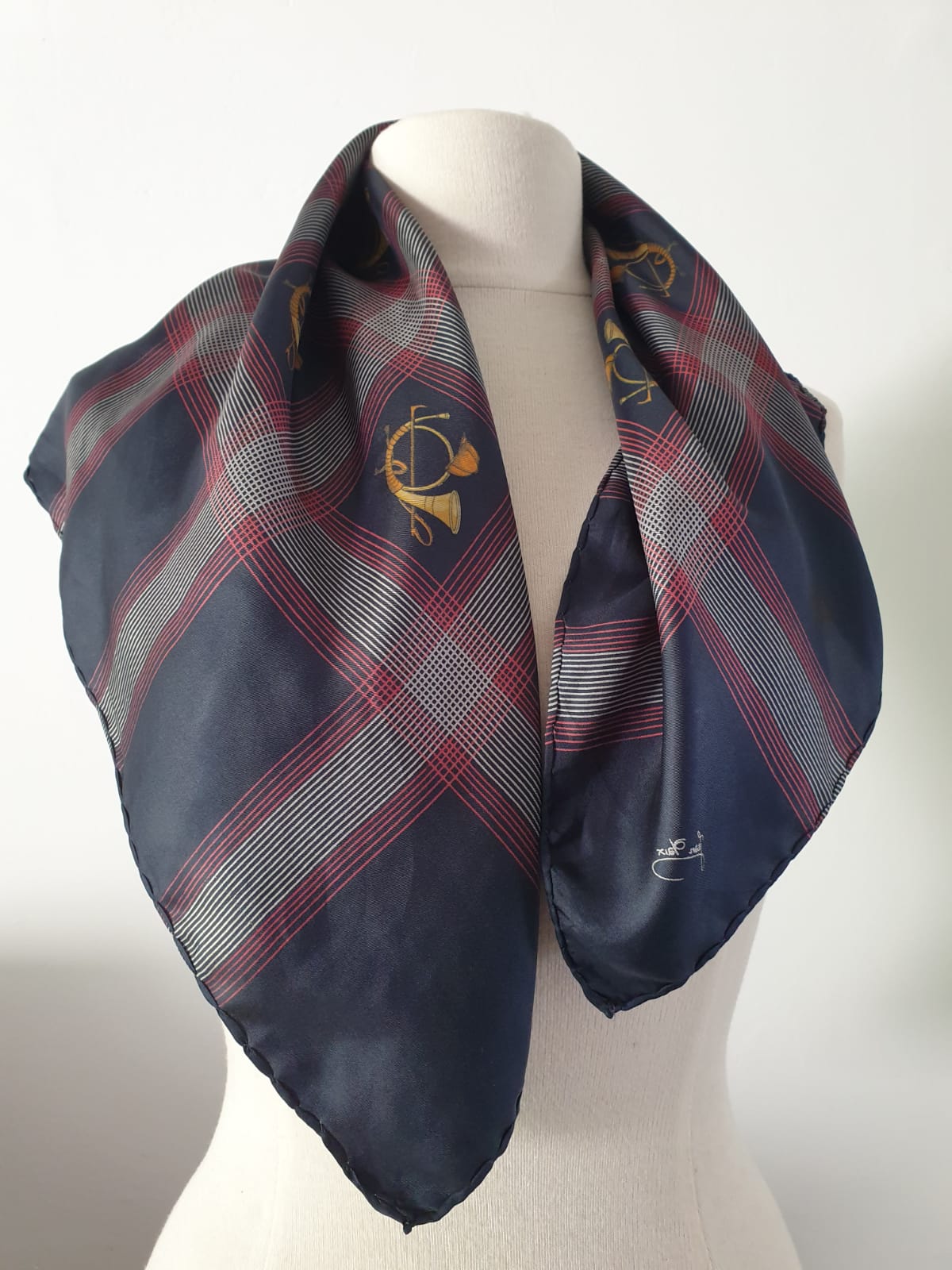Vintage Scarf The Black Crossover One Handmade Accessory
