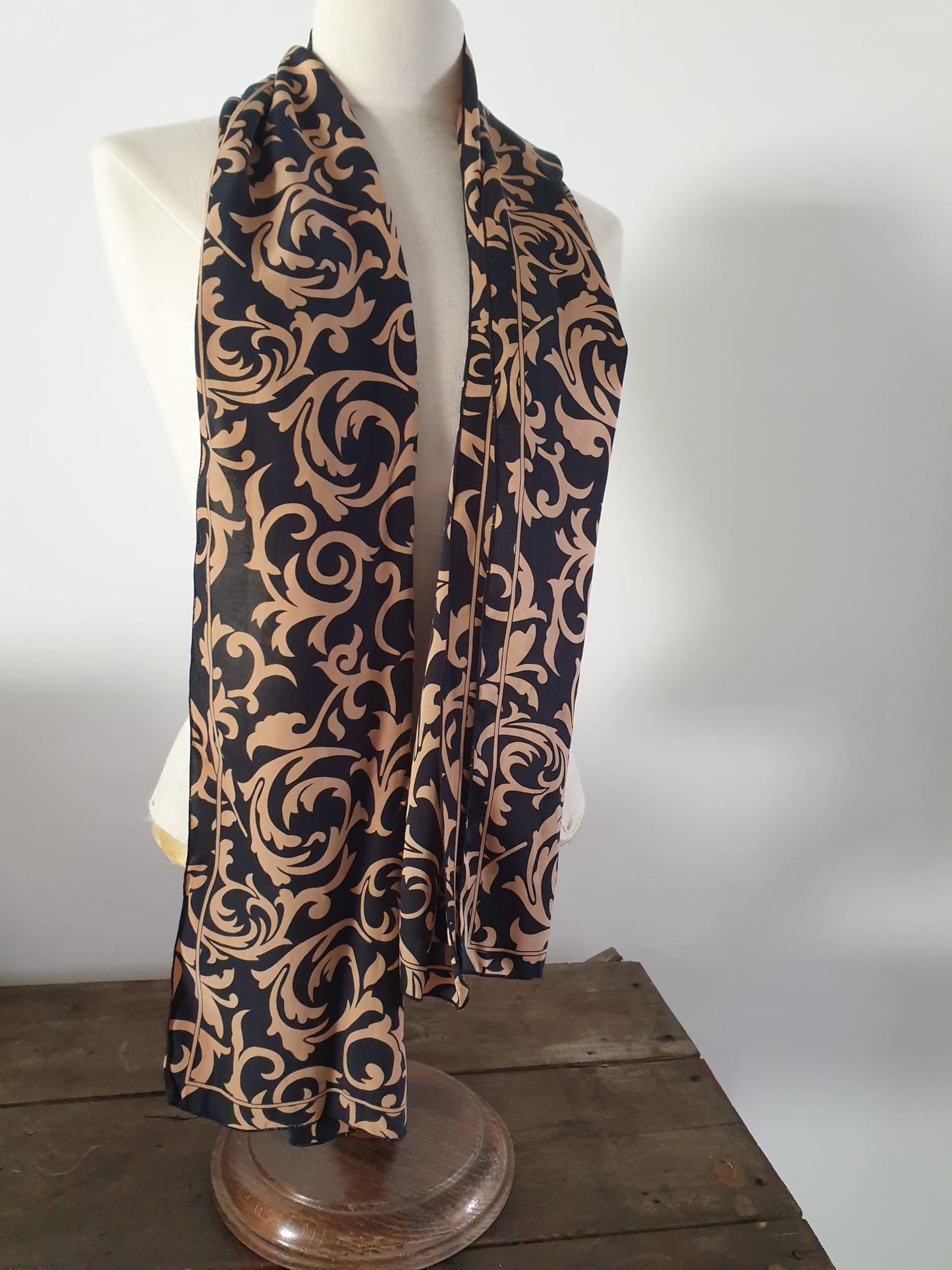 Vintage Scarf The Opulent One Handmade Unique Design