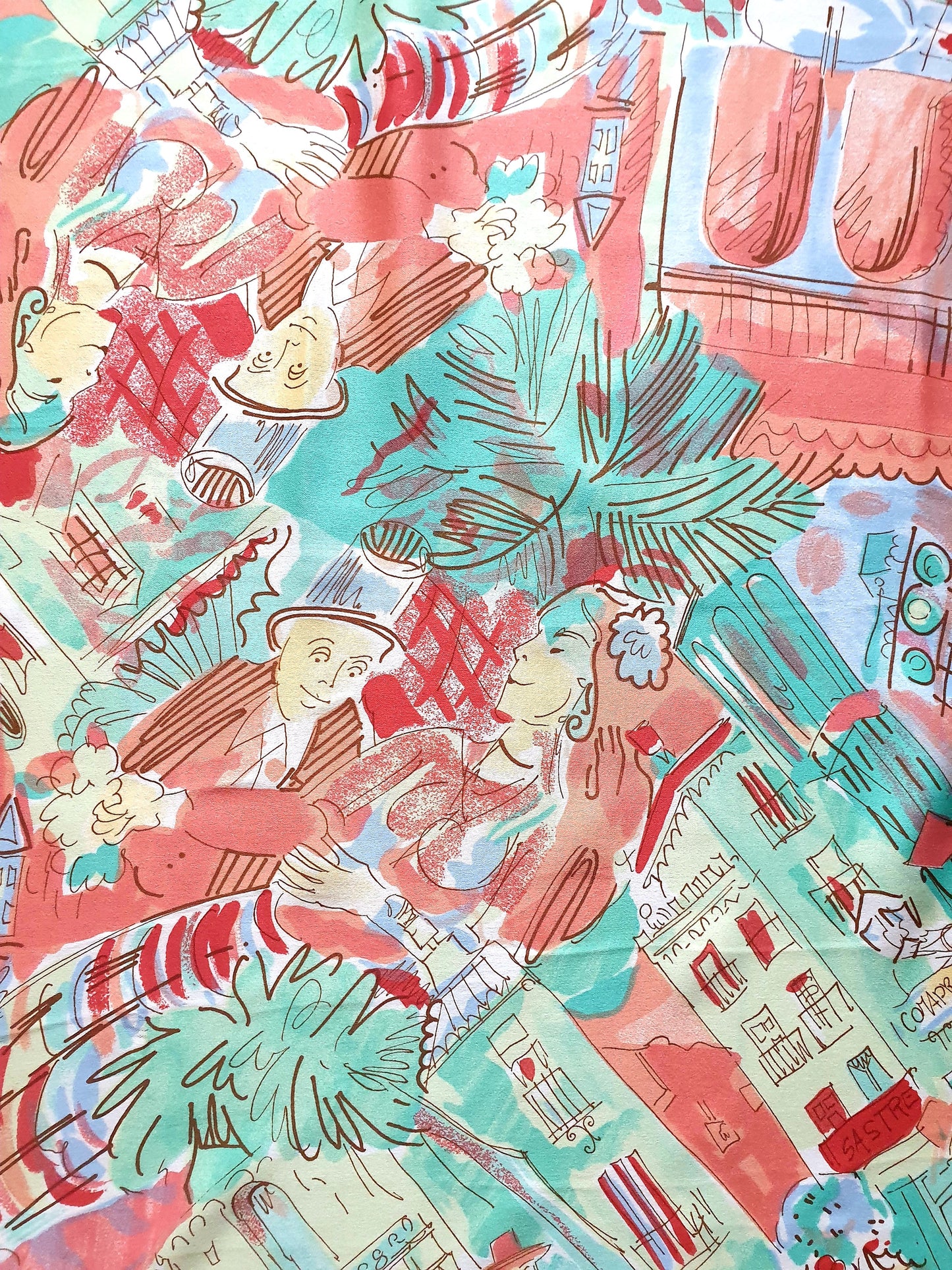 The Plaza One Vintage Scarf Unique Handmade Accessory