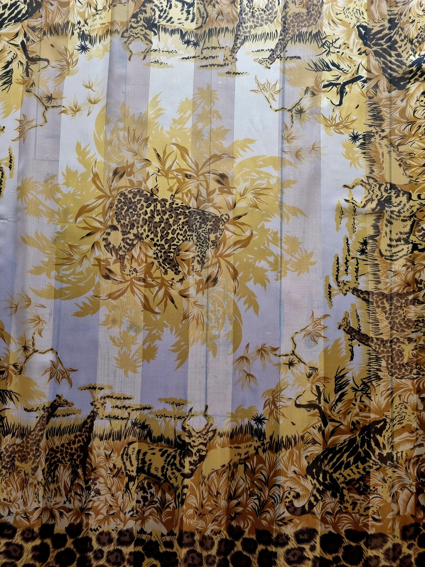 Vintage Scarf The Animal Print One Handmade Unique Accessory