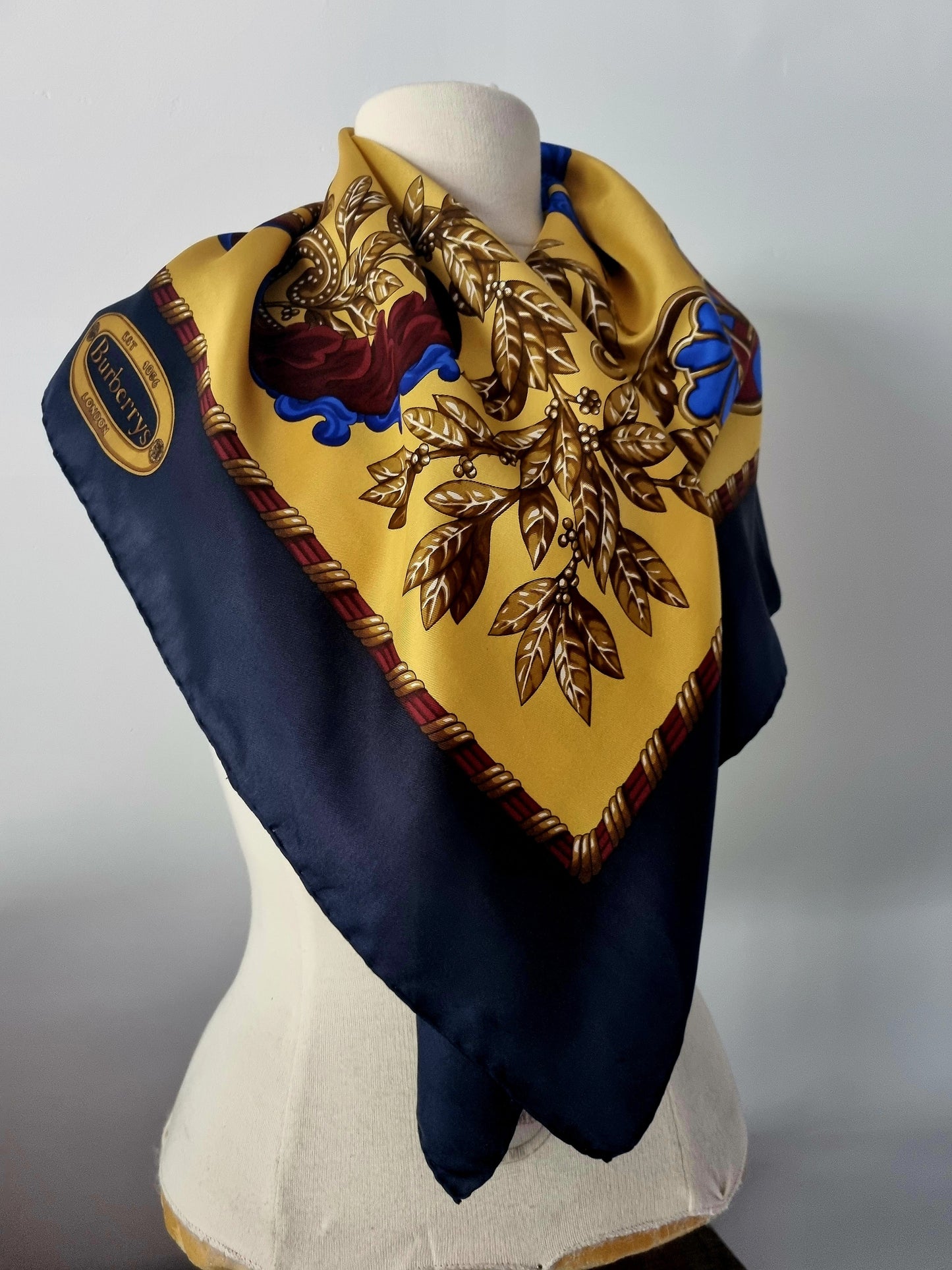 Vintage Scarf The Burberry Horse One Unique Handmade Accessory