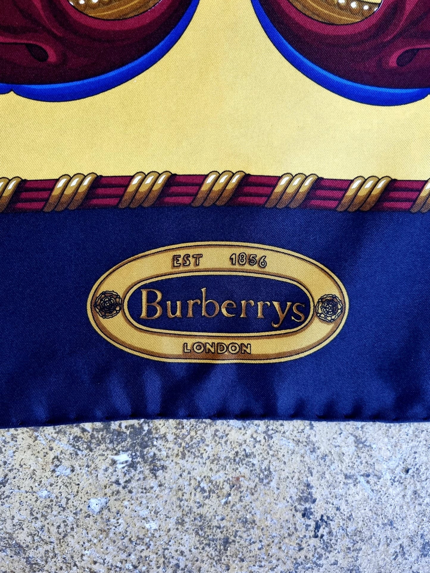 Vintage Scarf The Burberry Horse One Unique Handmade Accessory