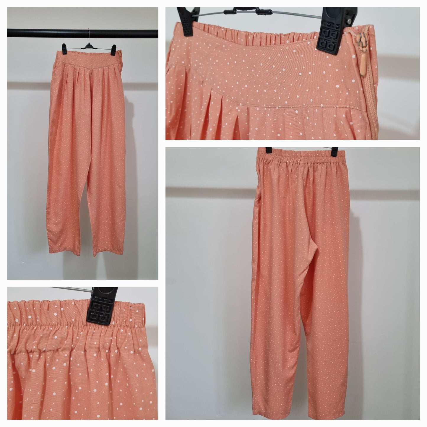 Orange Cropped Vontage Pants Orsay Vintage Peg Trousers (UK8) - Vintage Appreciation Society