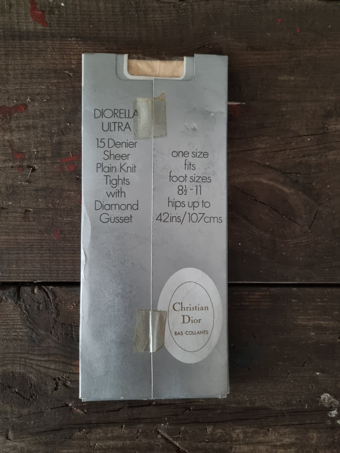 Vintage Dior Diorella Ultra Tights Naturel Made in England