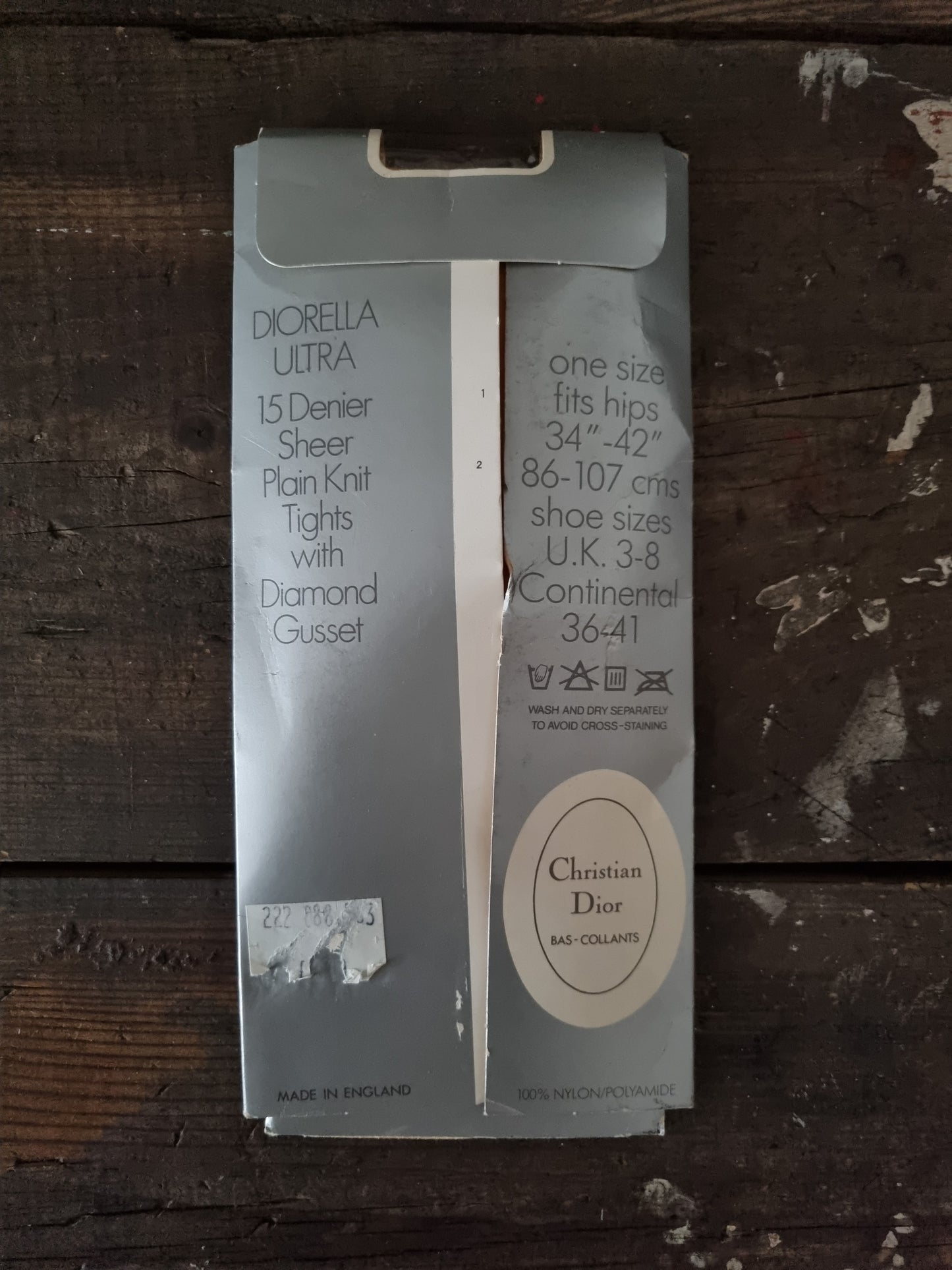 Vintage Dior Diorella Ultra Tights Marigold Made in England