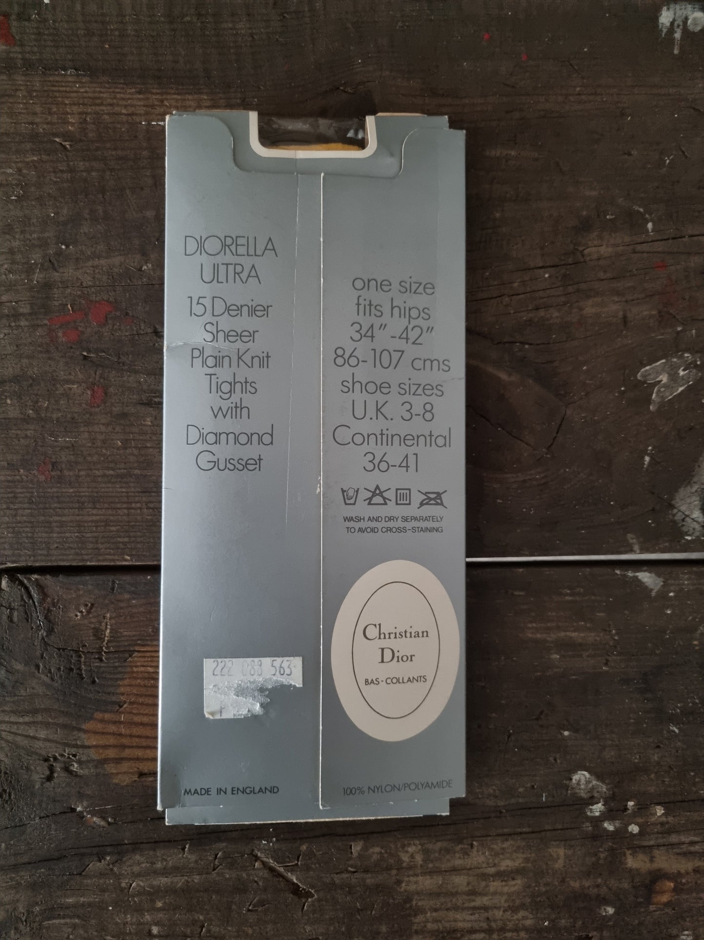 Vintage 15 Denier Sheer Dior Diorella Tights Marigold Yellow Orange