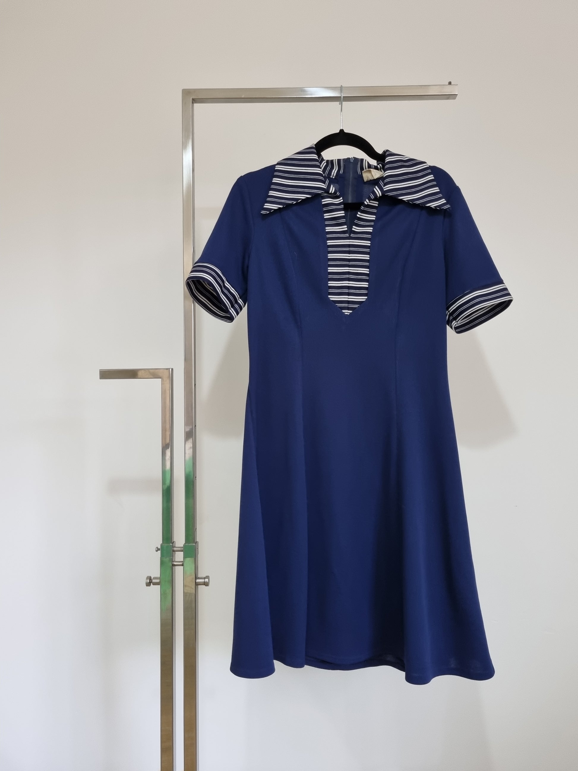 Vintage Navy Dress UK 8 - Vintage Appreciation Society
