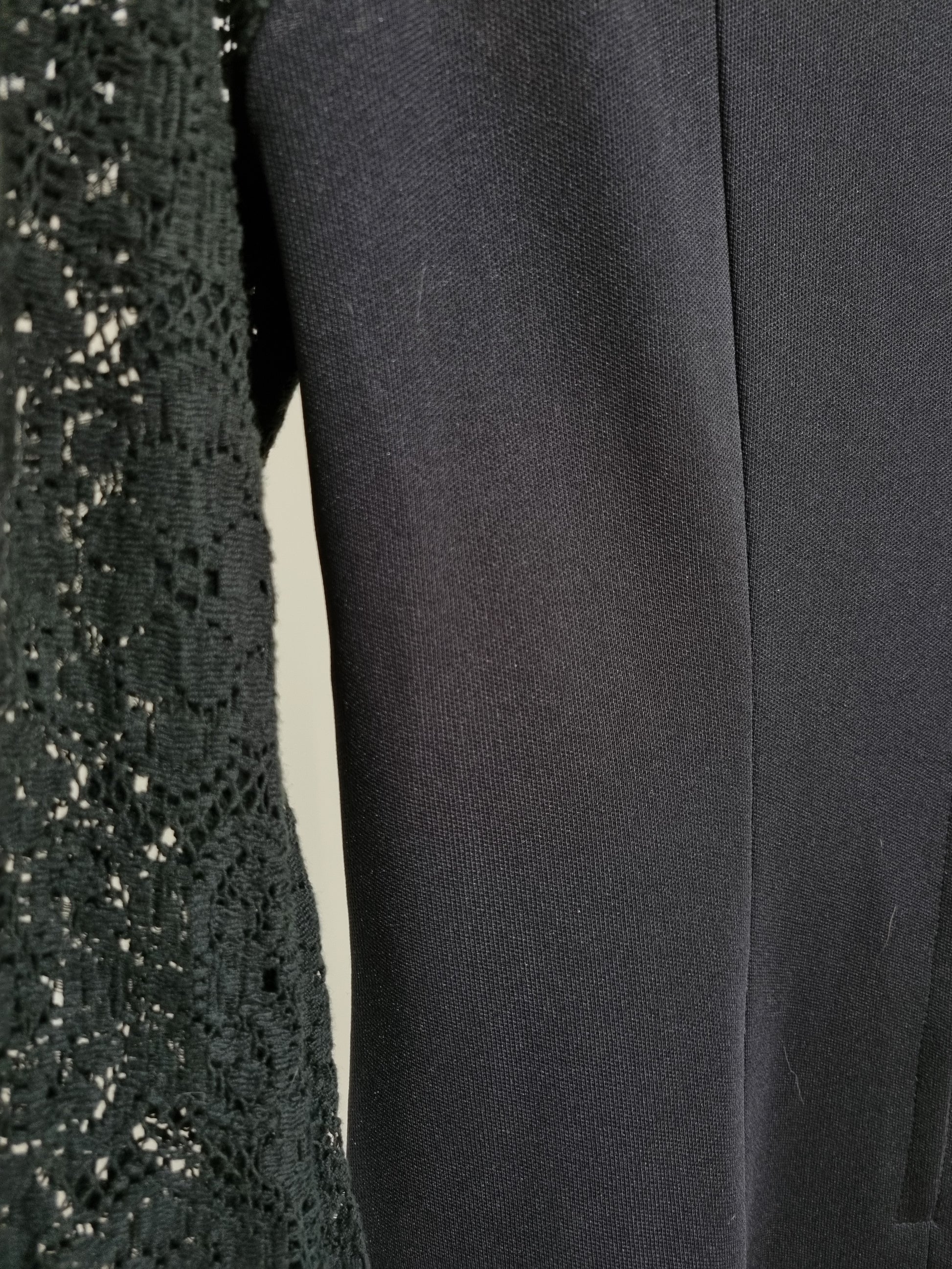 Deadstock Vintage Black Short Lace Evening Dress UK 12 - Vintage Appreciation Society