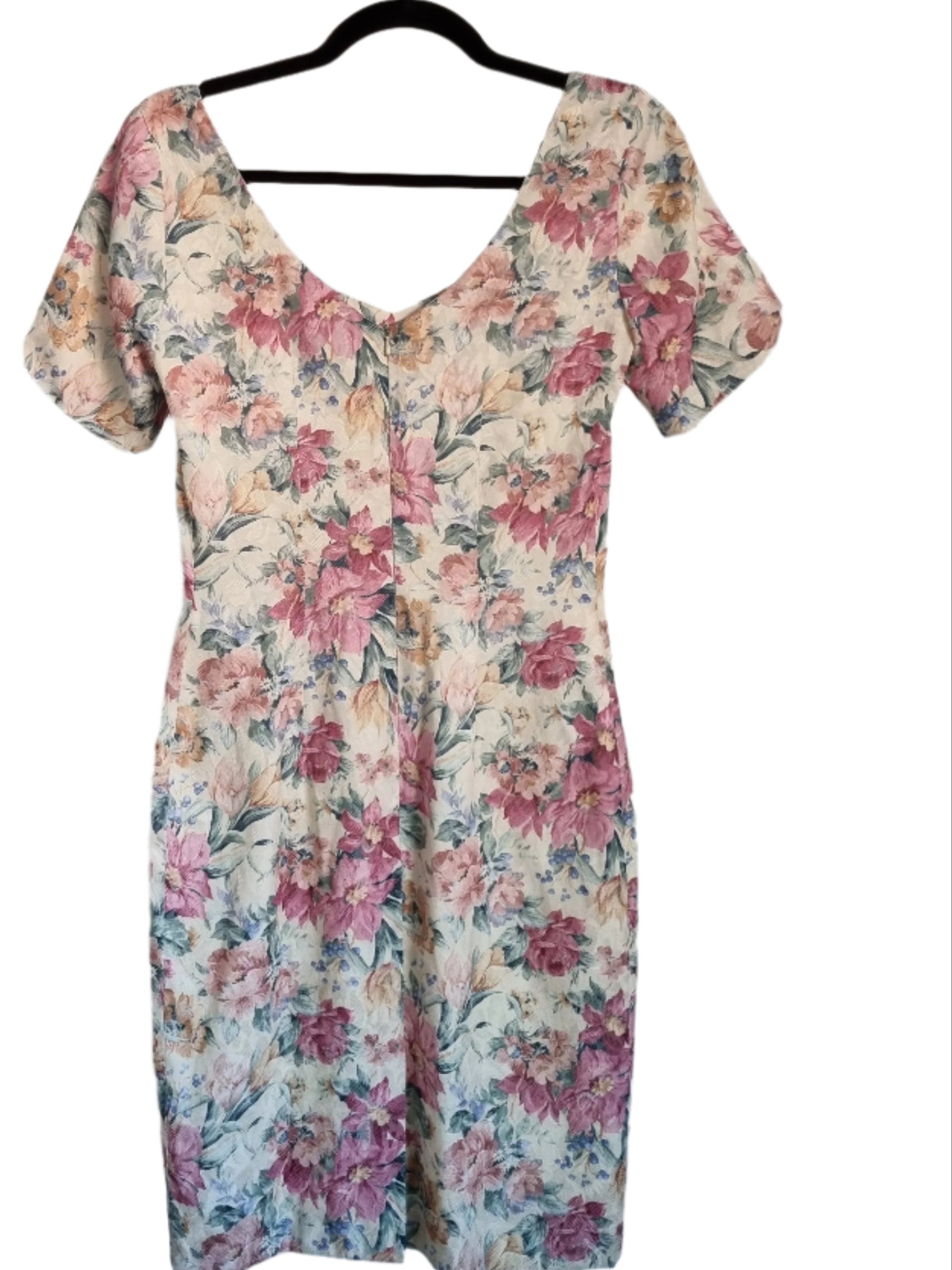 Wedding Guest Floral Mini Dress Monsoon Twilight Vintage Dress UK 6 - Vintage Appreciation Society