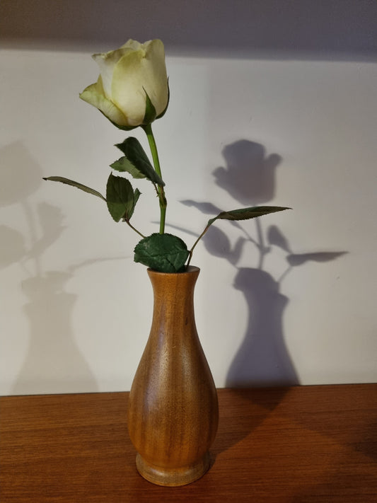 Stem Vase Myrtle Wood Vintage Handmade Jorvik Viking Craftsmanship