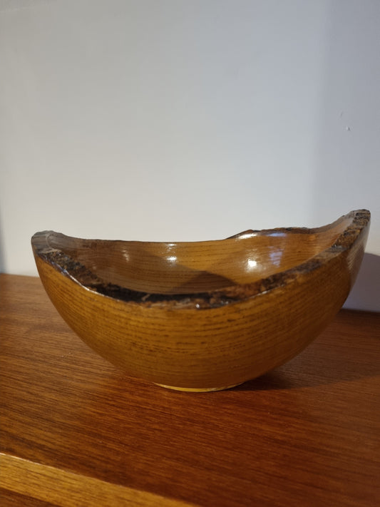 Bowl Live Edge Handmade Vintage Jorvik York Viking Turned Wood