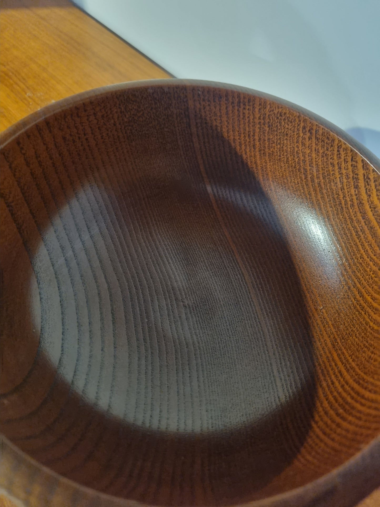 Bowl Ribbed Round Handmade Vintage Jorvik York Viking Turned Wood