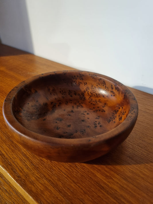 Bowl Marbled Handmade Vintage Jorvik York Viking Wood Craft
