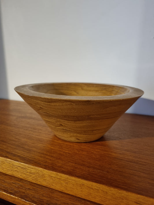 Bowl Conical Handmade Vintage Jorvik York Viking Turned Wood Decor