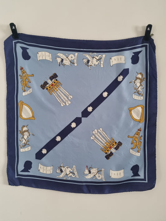 Vintage Silk Diana and Charles Commemorative Scarf 75cmx75cm