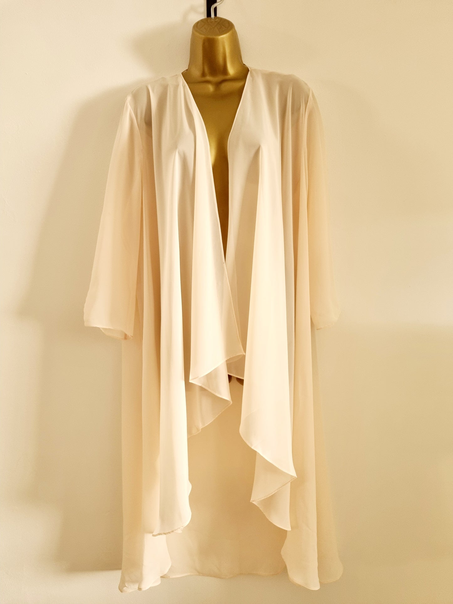 Vintage Light Pink Waterfall Lingerie Jacket for Elegant Nights