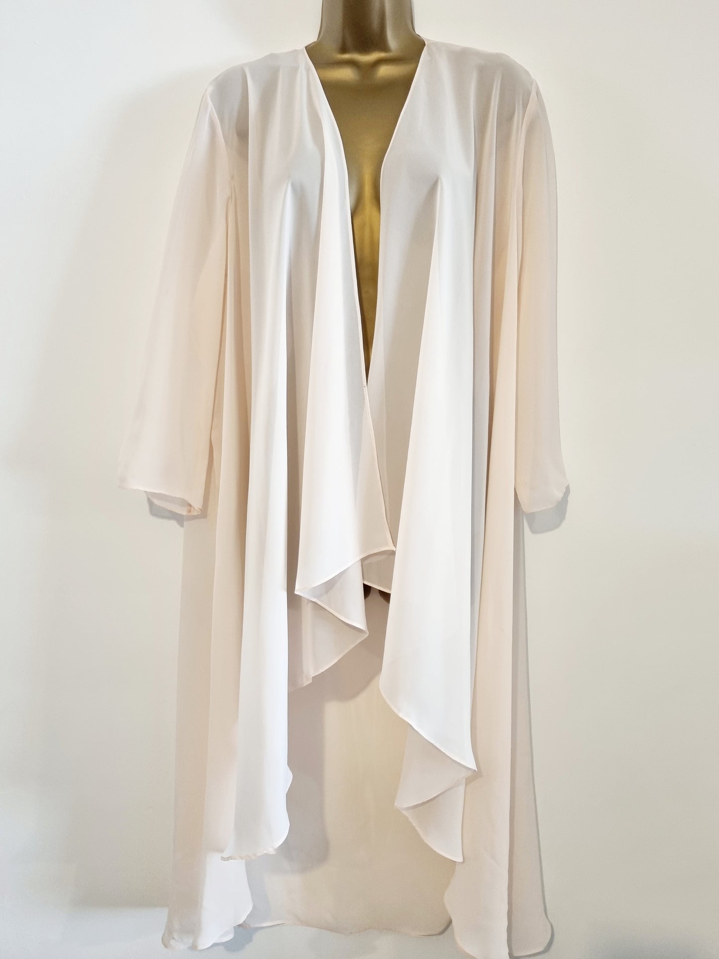 Vintage Light Pink Waterfall Lingerie Jacket for Elegant Nights