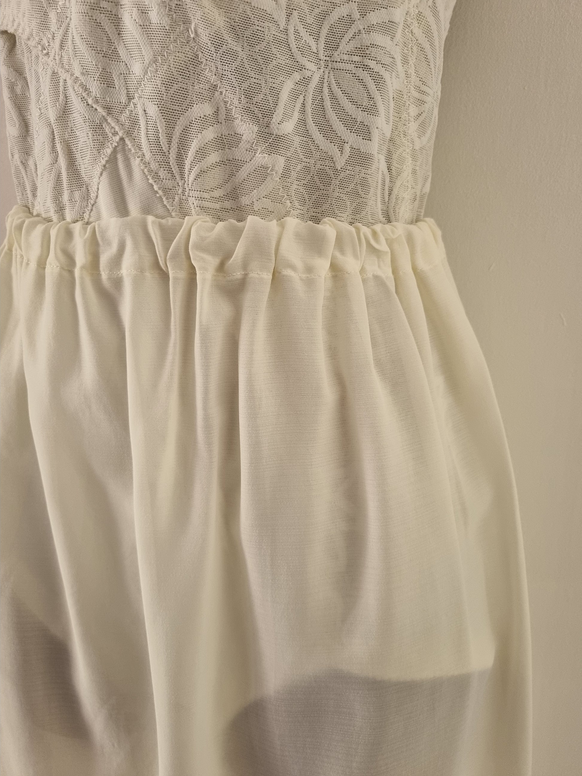 Handmade Vintage Slip Skirt with Lace Ruffle Detail - Vintage Appreciation Society