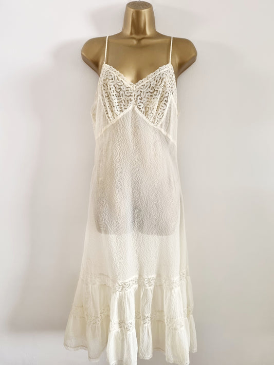 1960s Sylphide Lemon Yellow Vintage Slip Lingerie Babydoll - Vintage Appreciation Society