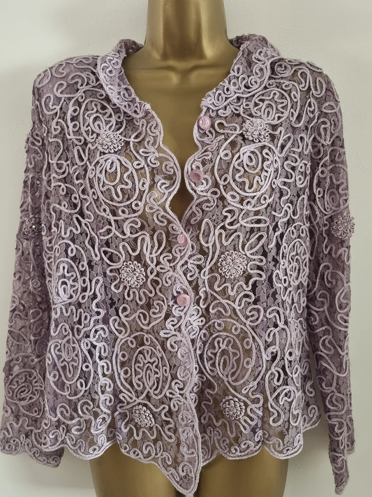 Beautiful Vintage Lilac StephenY 1960s Button Up Shirt Jacket - Vintage Appreciation Society