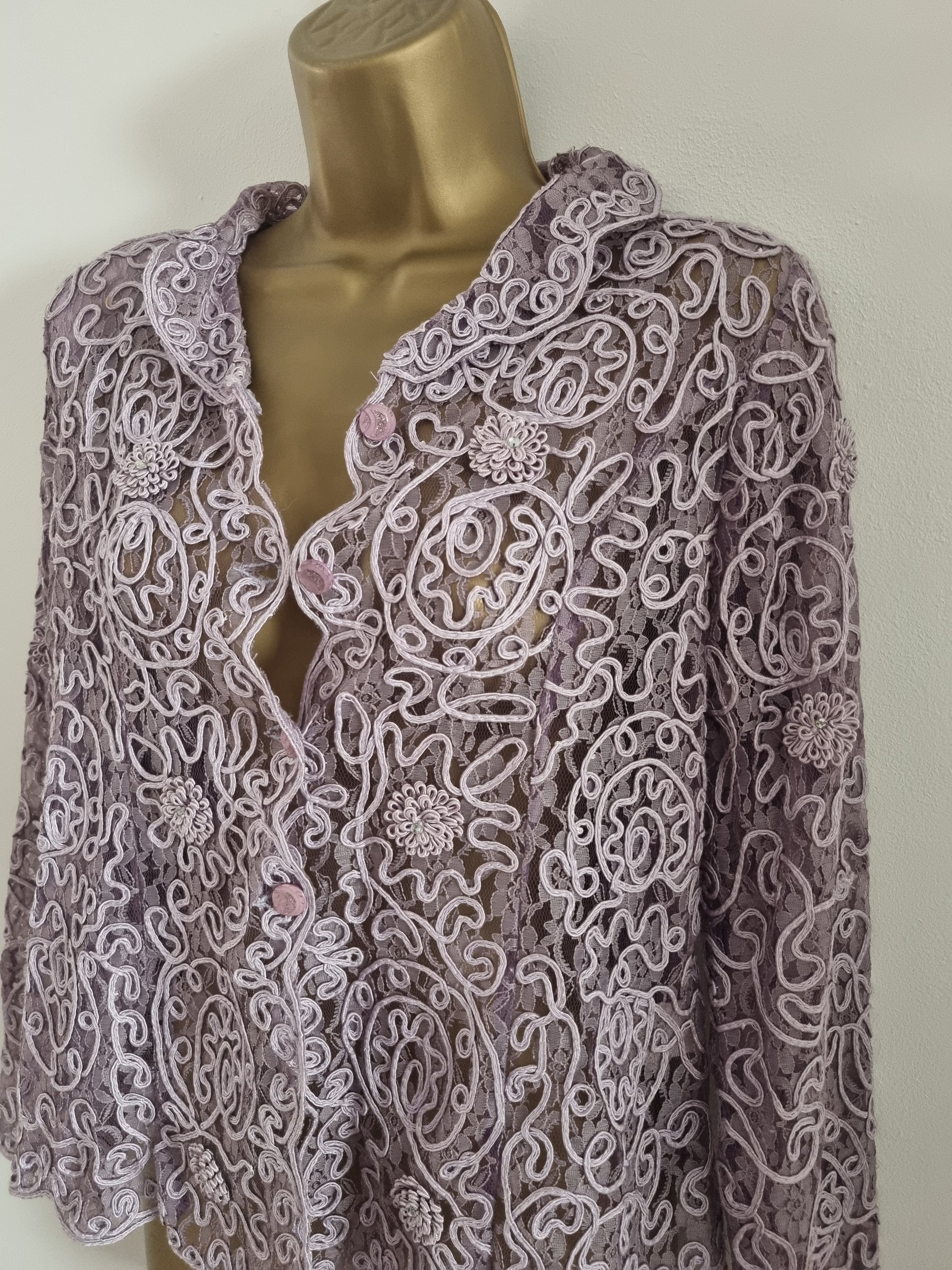 Beautiful Vintage Lilac StephenY 1960s Button Up Shirt Jacket - Vintage Appreciation Society