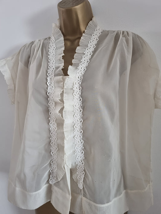 Permanently Pleated Vintage Pyjama Blouse for Timeless Elegance - Vintage Appreciation Society