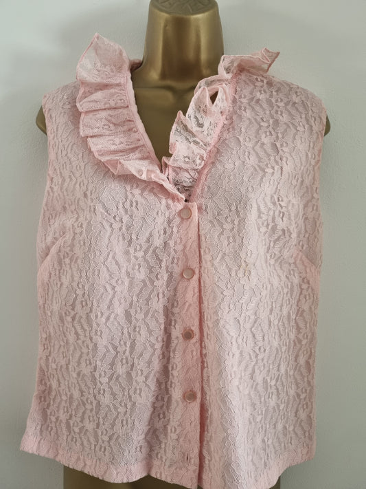 Created by Janet Cotton London 1960s Lace Blouse Vintage Chic - Vintage Appreciation Society