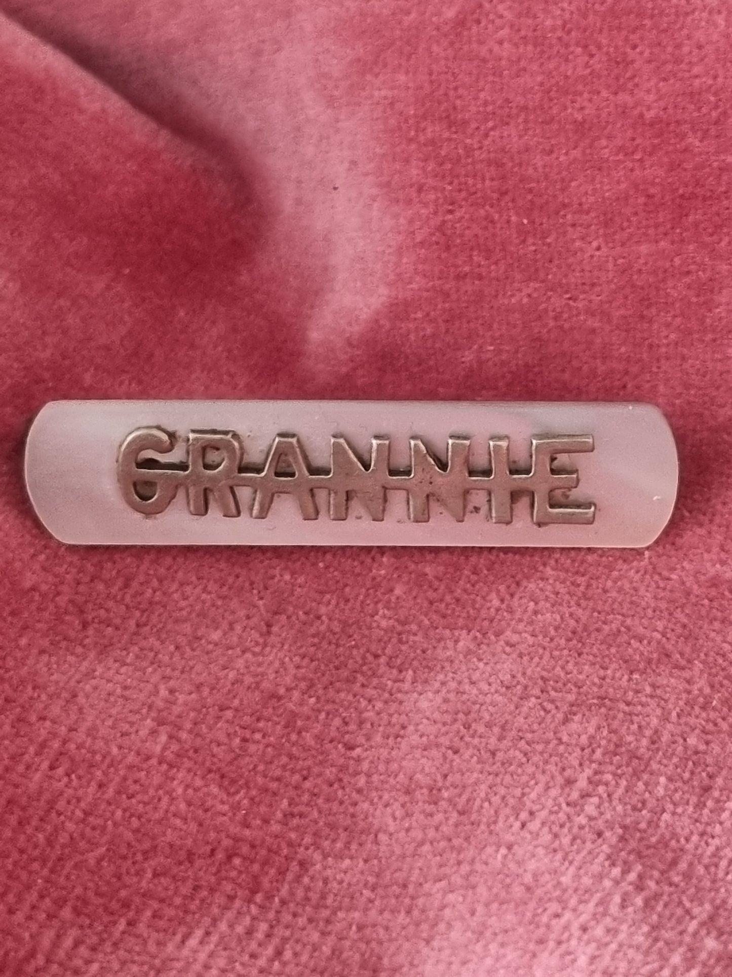 Vintage Brooch Victorian Grannie Name Mother of Pearl