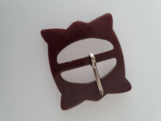 Vintage Buckle Brown. For Belts, Sewing, Scarves, Crafts
