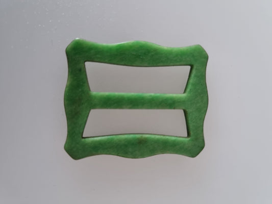 Vintage Buckle Light Green. For Belts, Sewing, Scarves, Crafts