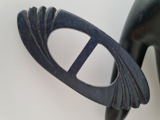 Vintage Buckle Navy. For Belts, Sewing, Scarves, Crafts